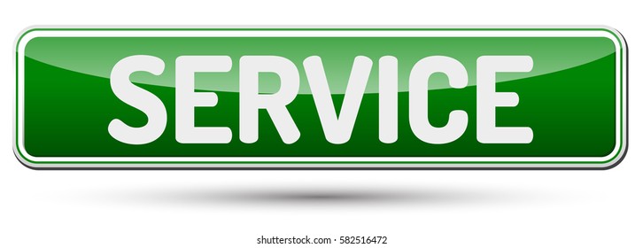 SERVICE - Abstract beautiful button with text.