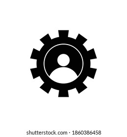 Service Agent Logo Template Design Vector Design. Gear logo, icon vector art