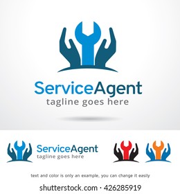 Service Agent Logo Template Design Vector 