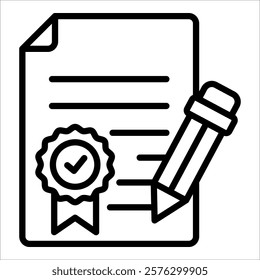 Service Agreement Icon Element For Design