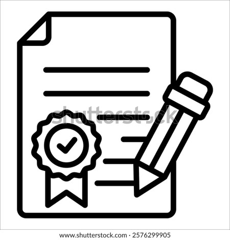 Service Agreement Icon Element For Design