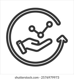 Service Availability Outline Icon Vector Illustration