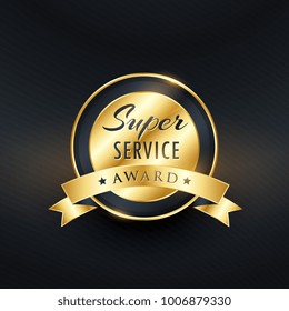 service award label design vector