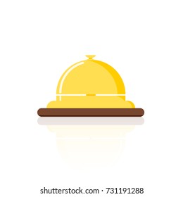 service bell icon  concierge  reception  ring vector