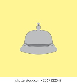 Service bell icon vector illustration. Hotel ring call. 