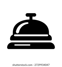 Service bell or reception bell icon
