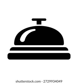 Service bell or reception bell icon
