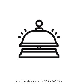 Service bell vector icon
