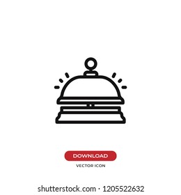 Service bell vector icon