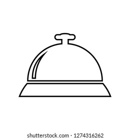 Service, call reception icon, vector illustration.