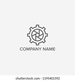 Service camera logo design
