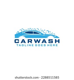 Service car wash logo design vector template