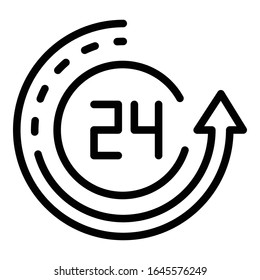Service center consultant icon. Outline service center consultant vector icon for web design isolated on white background