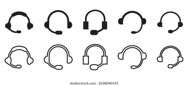 service center customer user icon set.