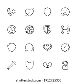 Service center line icon set. Collection of vector symbol in trendy flat style on white background. Service center sings for design.