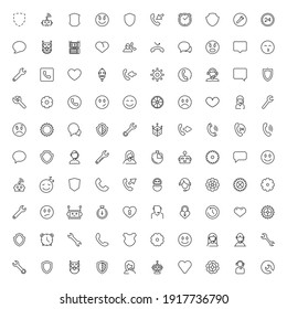 Service center line icon set. Collection of vector symbol in trendy flat style on white background. Service center sings for design.