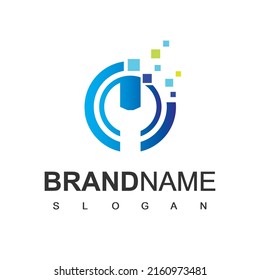 Service Center Logo Design Template