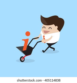 Service concept Businessman.