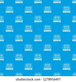 Service conditioner pattern vector seamless blue repeat for any use