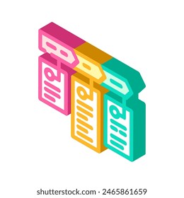 service delivery business process isometric icon vector. service delivery business process sign. isolated symbol illustration