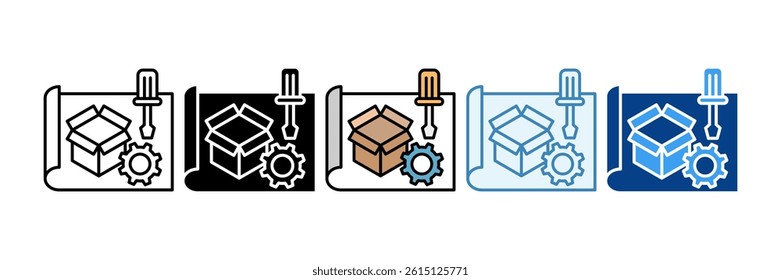 Service Design Icon Set Multiple Style Collection
