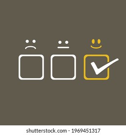 Service evaluation icon. vector design illustration.