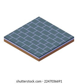 Service floor icon isometric vector. Flooring installation. New interior