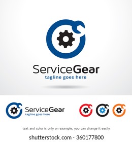 Service Gear Logo Template Design Vector
