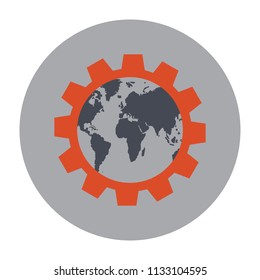  service globe vector icon