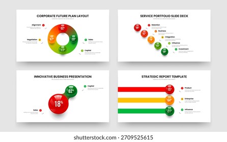 Conjunto de Ilustrações de Vetor de Modelo de Apresentação de Diagrama de Opções Cinco Cinco Três. Perfil Mínimo 4 5 2 3 Conjunto de Layout de Apresentação de Slides de Gráfico de Etapas.