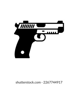 Service Gun icon in vector. Logotype