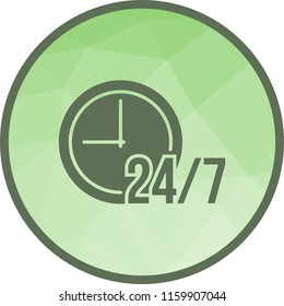 Service, hours, day