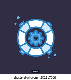 service icon. Business and finance vector  Icons. eps10