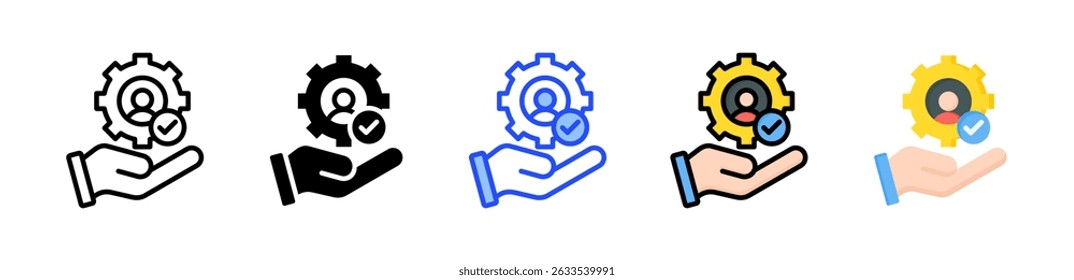 Service Icon Collection With Multiple Styles