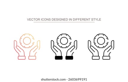 Service icon design with white background stock illustration