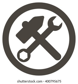 Service icon in flat design on a white  background