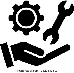 Service Icon Glyph Vector Illustration