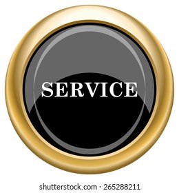 Service icon. Internet button on white  background. EPS10 Vector. 