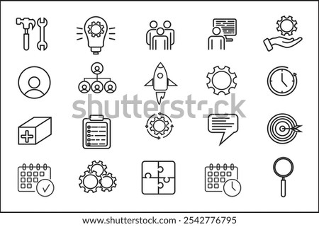 Service icon in lin style