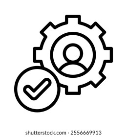 service icon line vector illustration on white background.