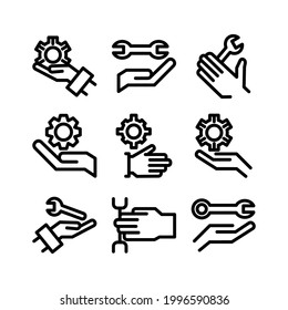 service icon or logo isolated sign symbol vector illustration - Collection of high quality black style vector icons
