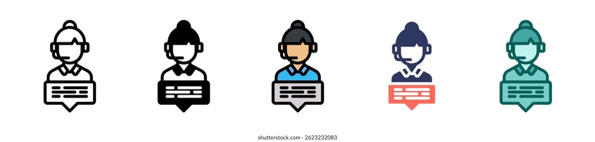 Service Icon Multiple Vector Illustration
