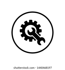 service icon. repair Icon. Vector Logo Template. Flat Illustration Trendy Design.