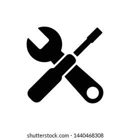 service icon. repair Icon. Vector Logo Template. Flat Illustration Trendy Design.