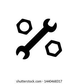 service icon. repair Icon. Vector Logo Template. Flat Illustration Trendy Design.