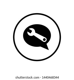 service icon. repair Icon. Vector Logo Template. Flat Illustration Trendy Design.