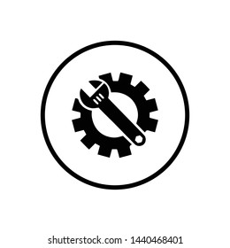 service icon. repair Icon. Vector Logo Template. Flat Illustration Trendy Design.