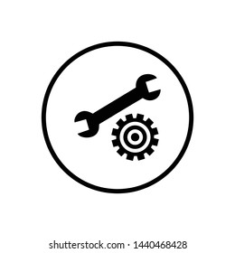 service icon. repair Icon. Vector Logo Template. Flat Illustration Trendy Design.