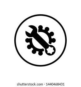 service icon. repair Icon. Vector Logo Template. Flat Illustration Trendy Design.