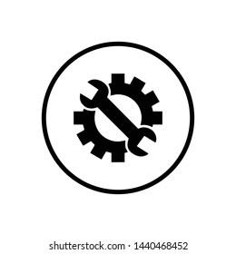 service icon. repair Icon. Vector Logo Template. Flat Illustration Trendy Design.